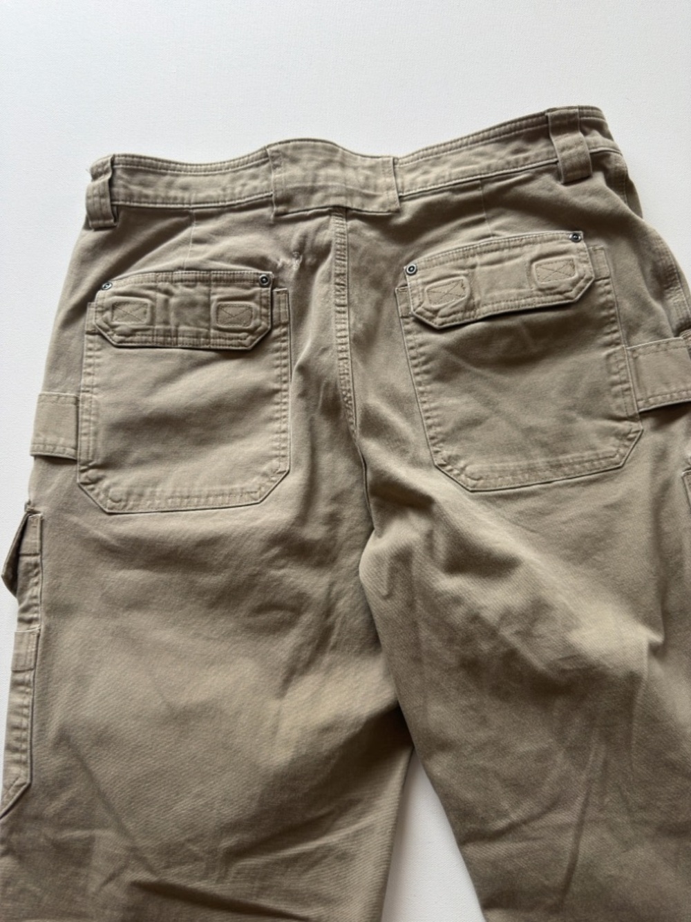 EUC Duluth Trading Cargo Fire Hose Pants Mens 36x34 Khaki Heavy Canvas (KB5) - Picture 8 of 8